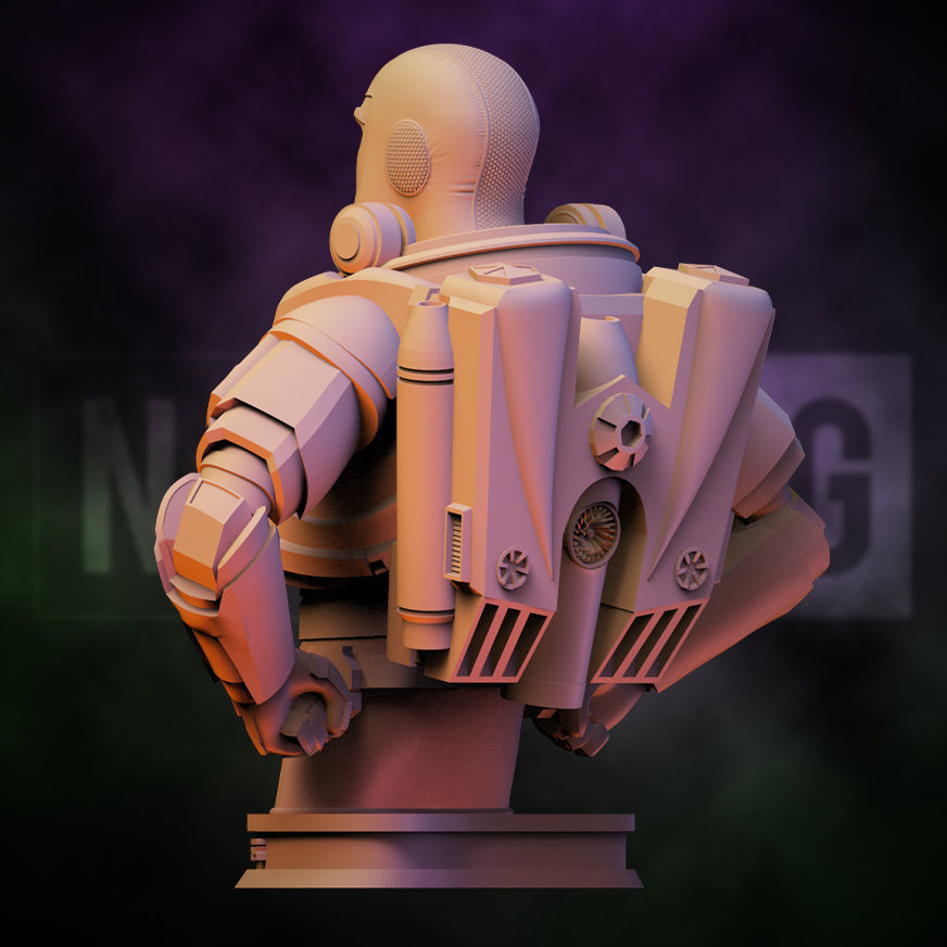 Fan Art Buzz Lightyear - Bust 3D print model_4