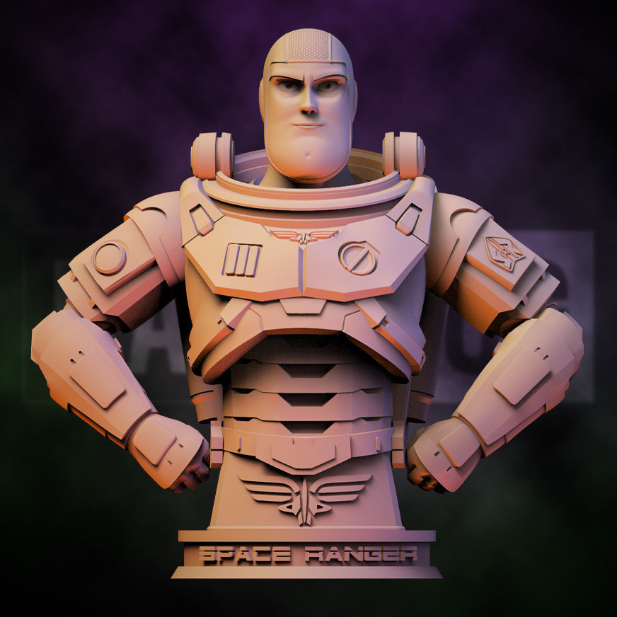 Fan Art Buzz Lightyear - Bust 3D print model_1