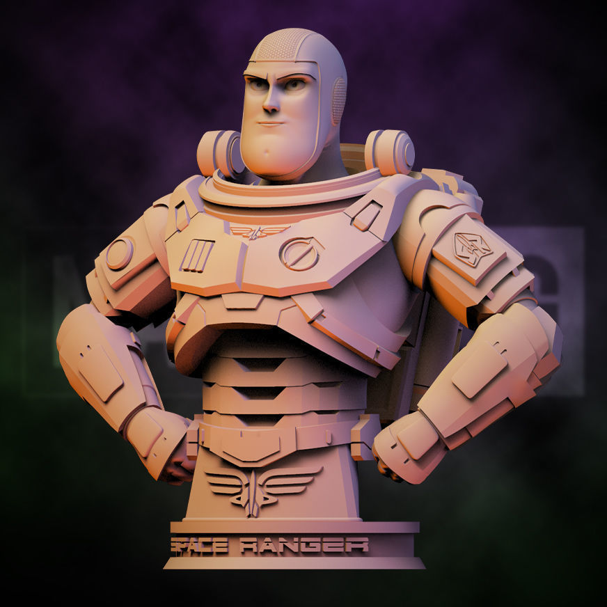 Fan Art Buzz Lightyear - Bust 3D print model_2