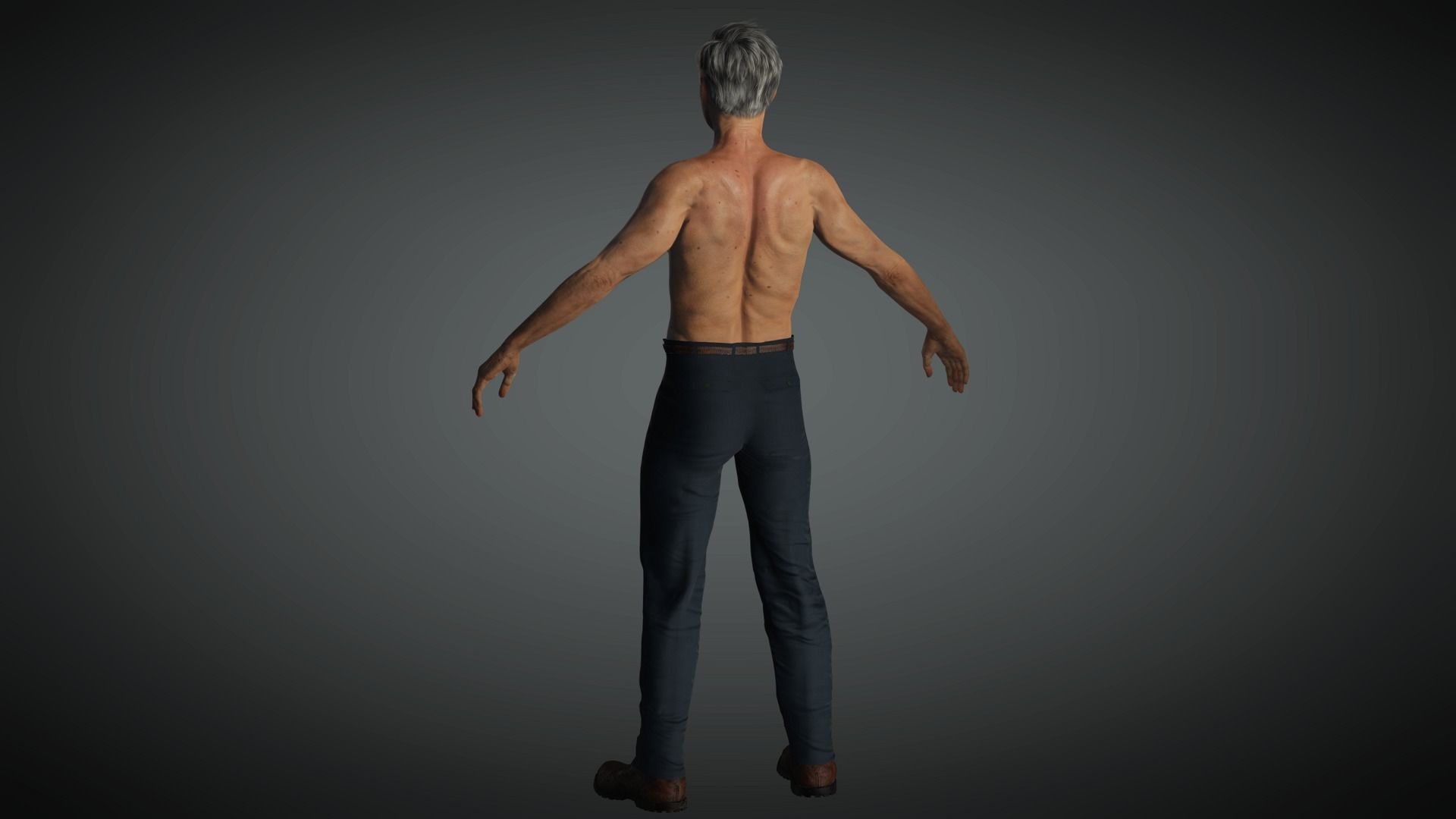 AAA Realistic Male Character 12 Low-poly 3D model_7