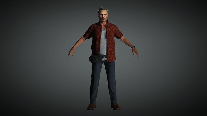 AAA Realistic Male Character 12 Low-poly 3D model
