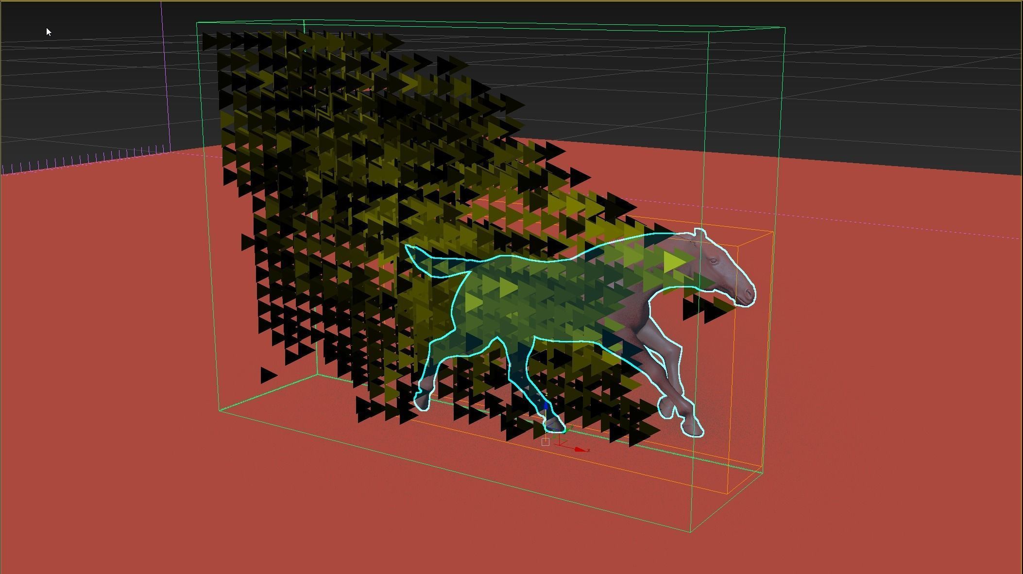 Running Horse in fire scene vray corona renderer ready 3D model_4