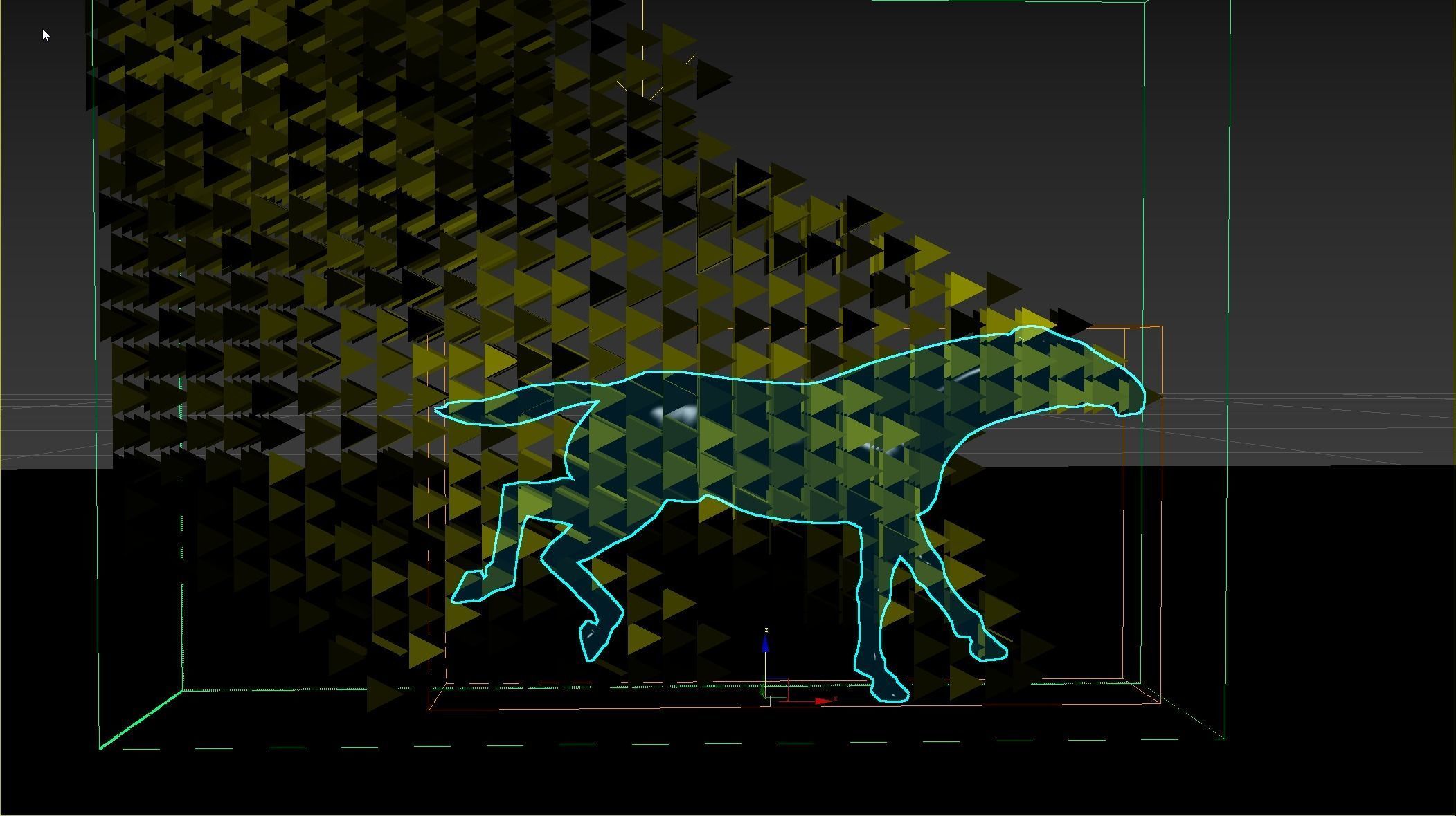 Running Horse in fire scene vray corona renderer ready 3D model_5