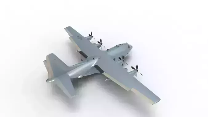 Lockheed C-130 Hercules 3D model
