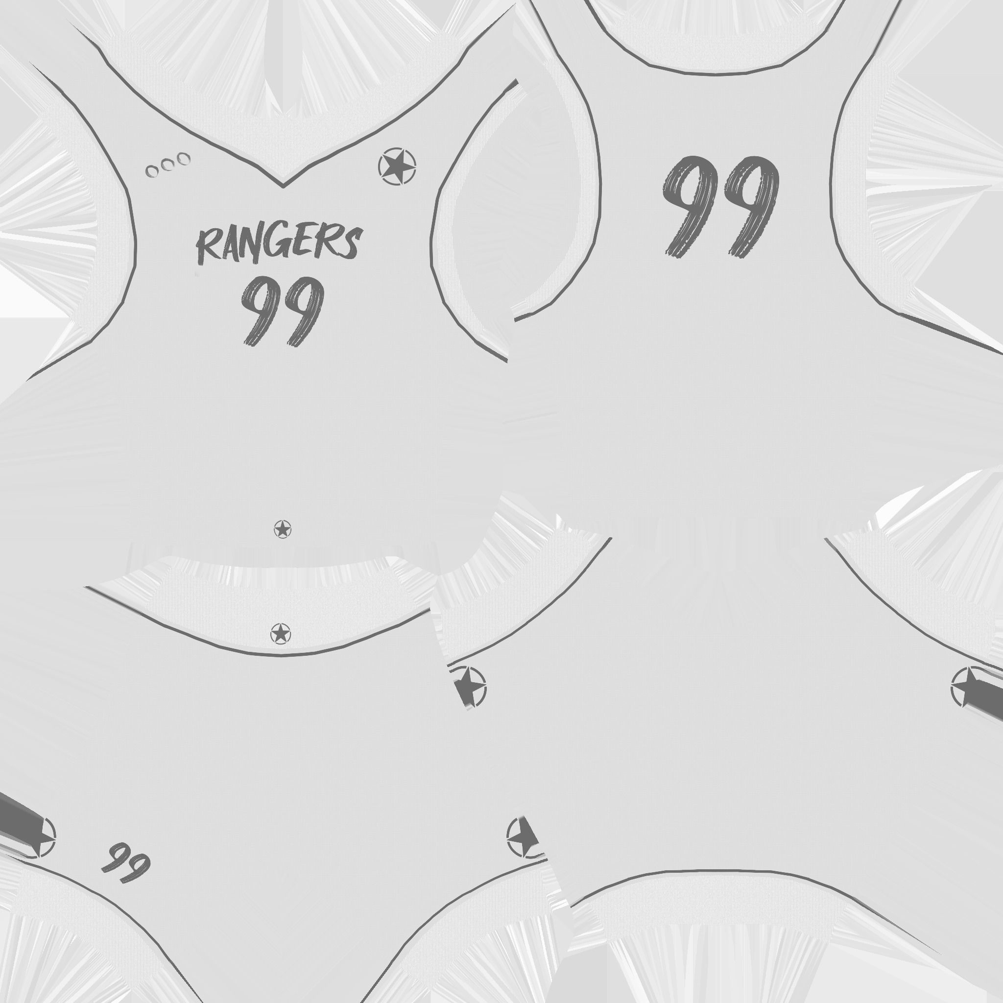 Basketball Fantasy Team Rangers Uniform - Character Design Low-poly 3D model_23