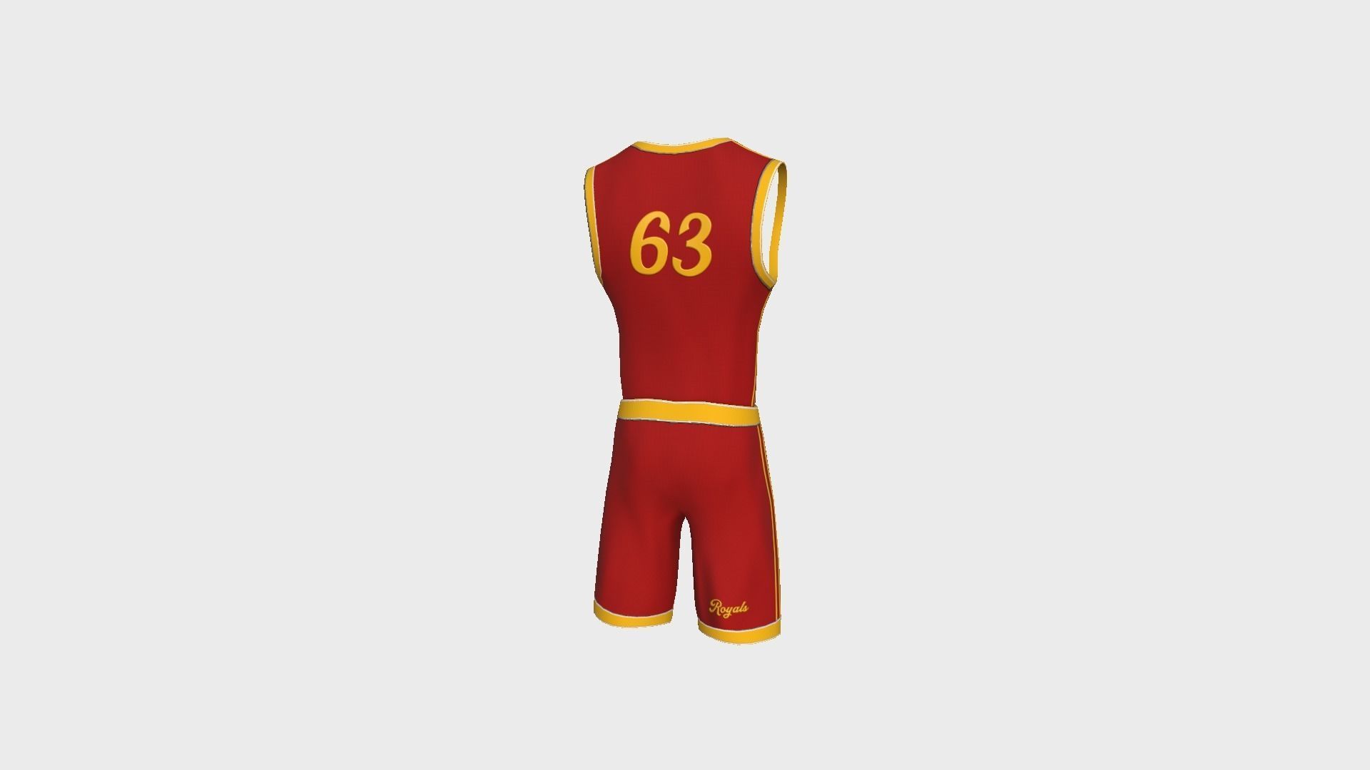 Basketball Fantasy Team Royals - Character Design Low-poly 3D model_6