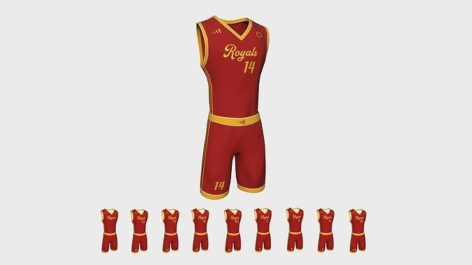Basketball Fantasy Team Royals - Character Design Low-poly 3D model