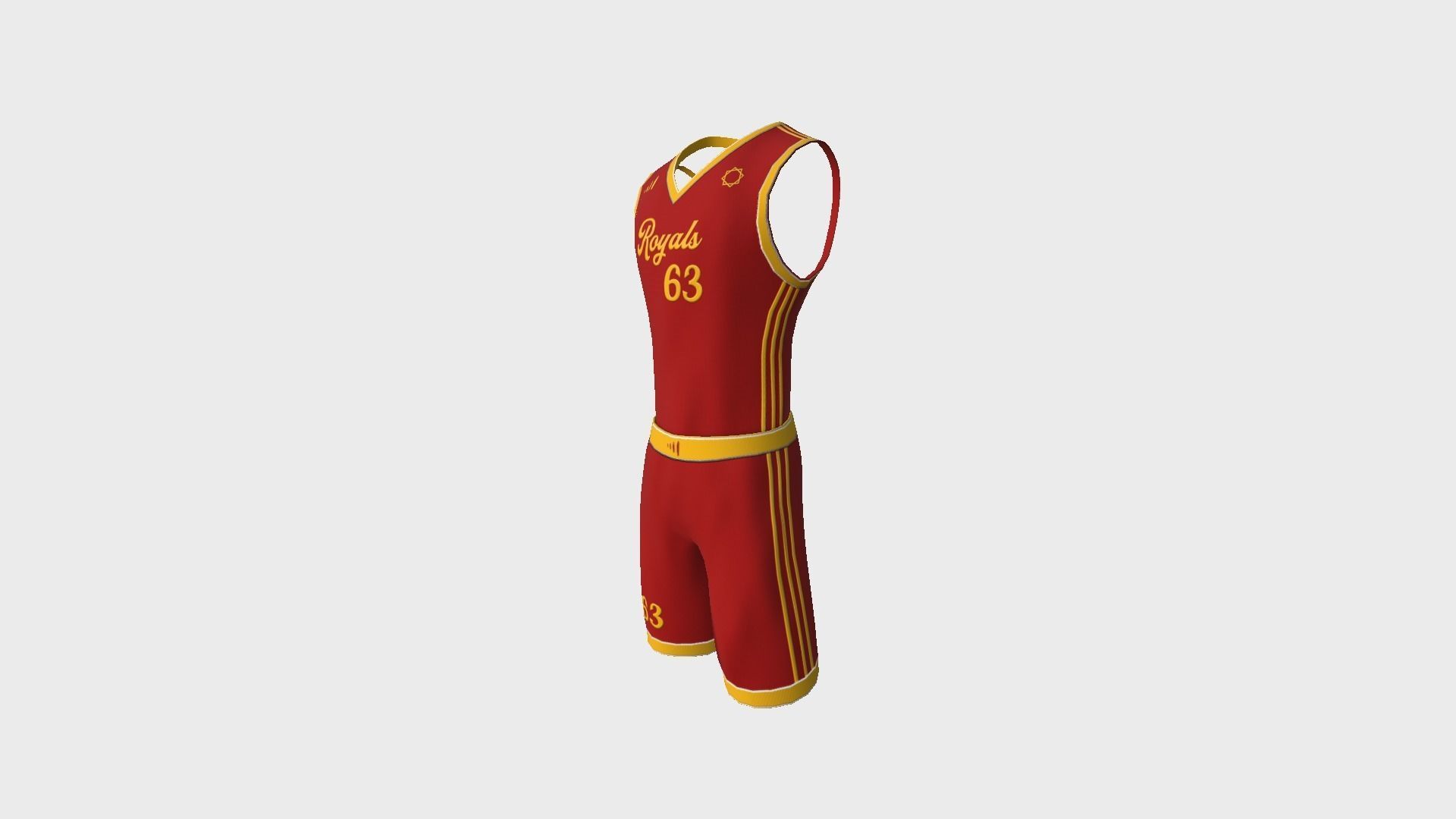 Basketball Fantasy Team Royals - Character Design Low-poly 3D model_4