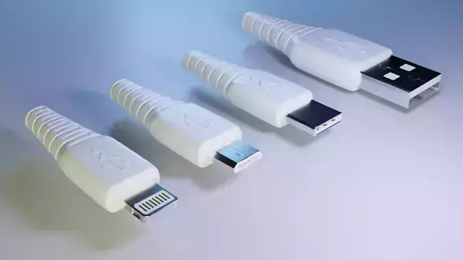 High-poly Charging pins set