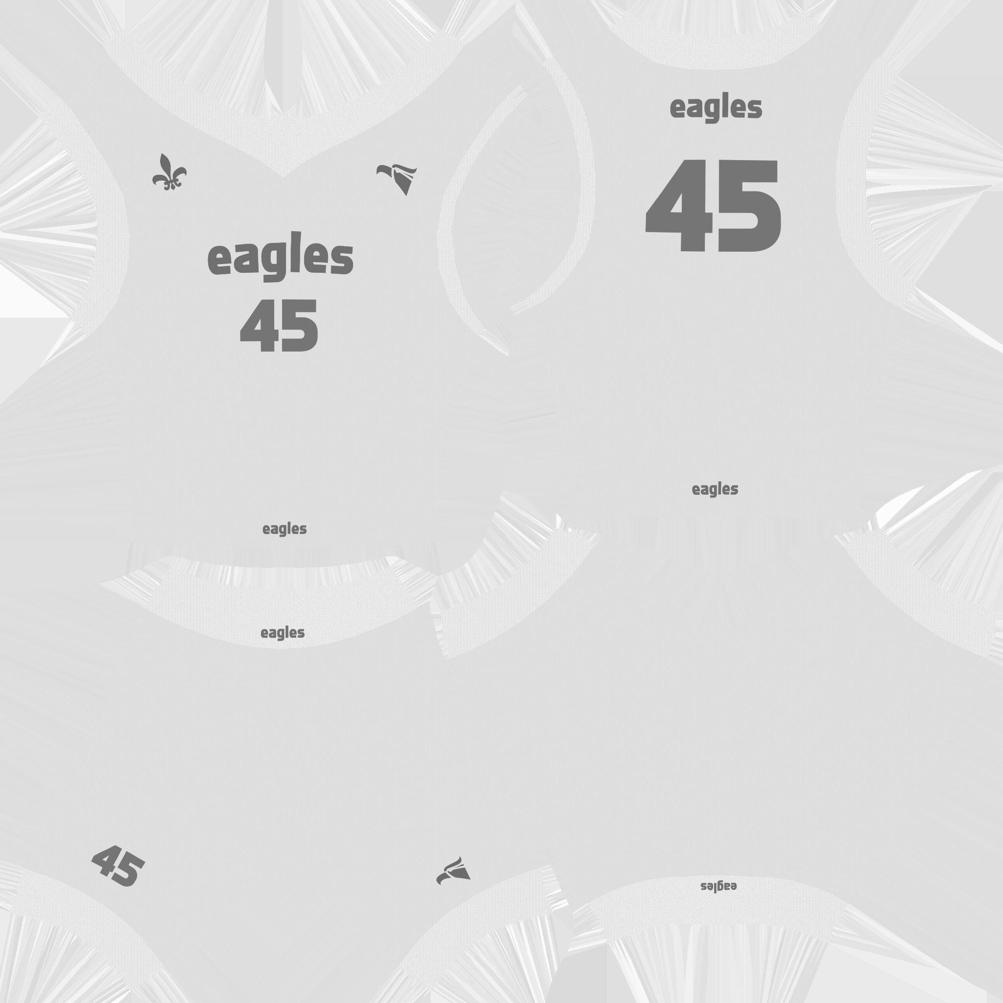 Basketball Fantasy Team Eagles Uniform - Character Design Low-poly 3D model_20