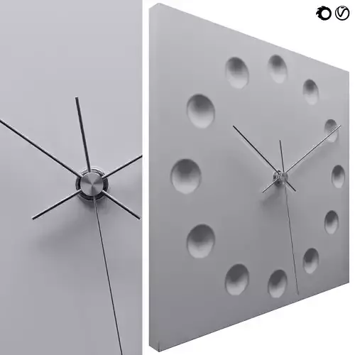 Lemnos Drops Draw The Existence Wall clock 3D model
