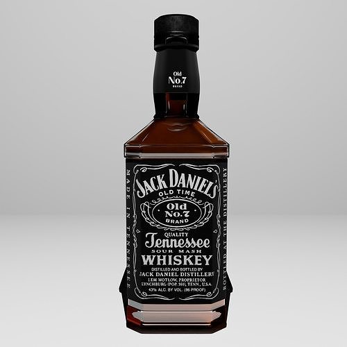 Jack Daniels Bottle 3D model