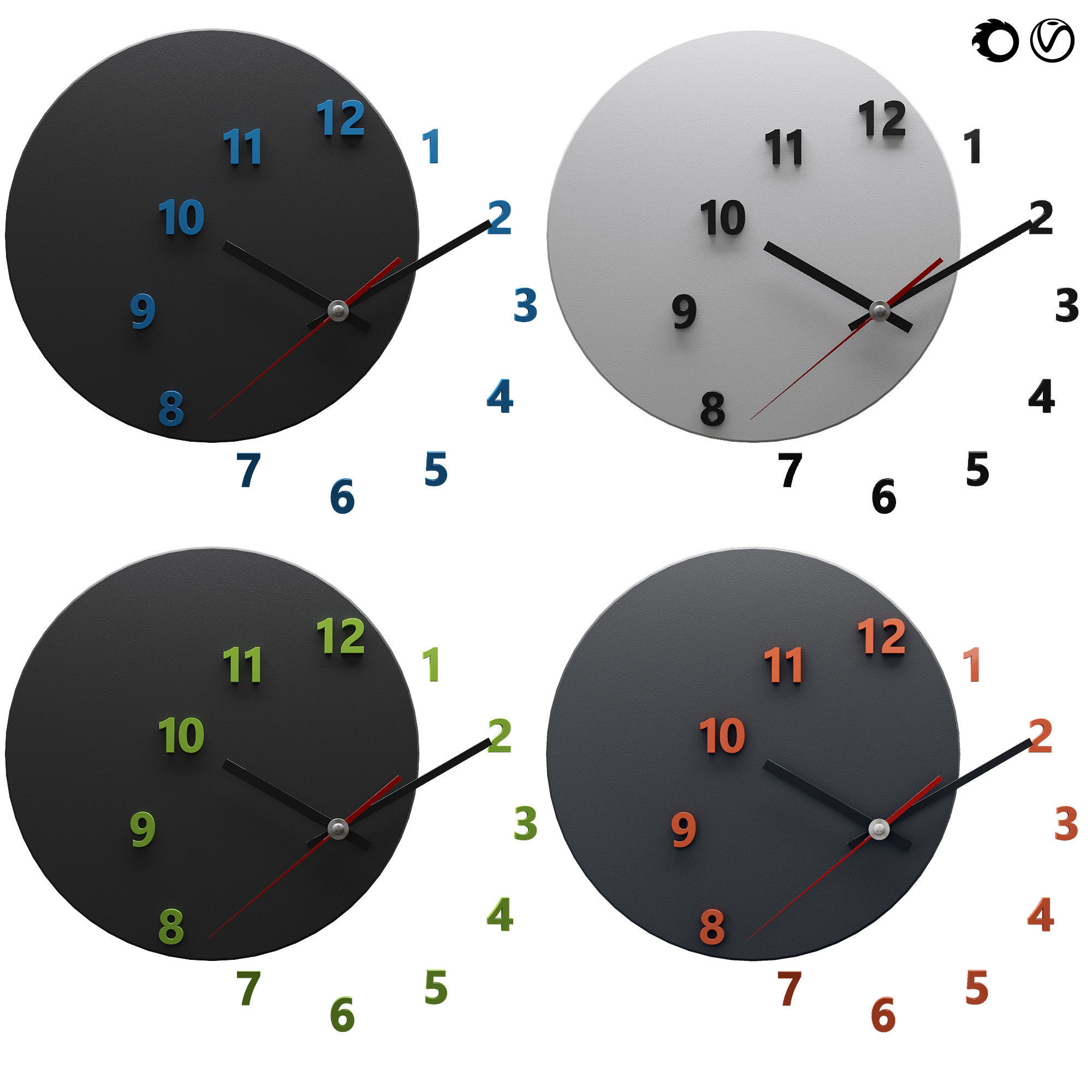 WALL CLOCK OUT OF TIME 3D model_1
