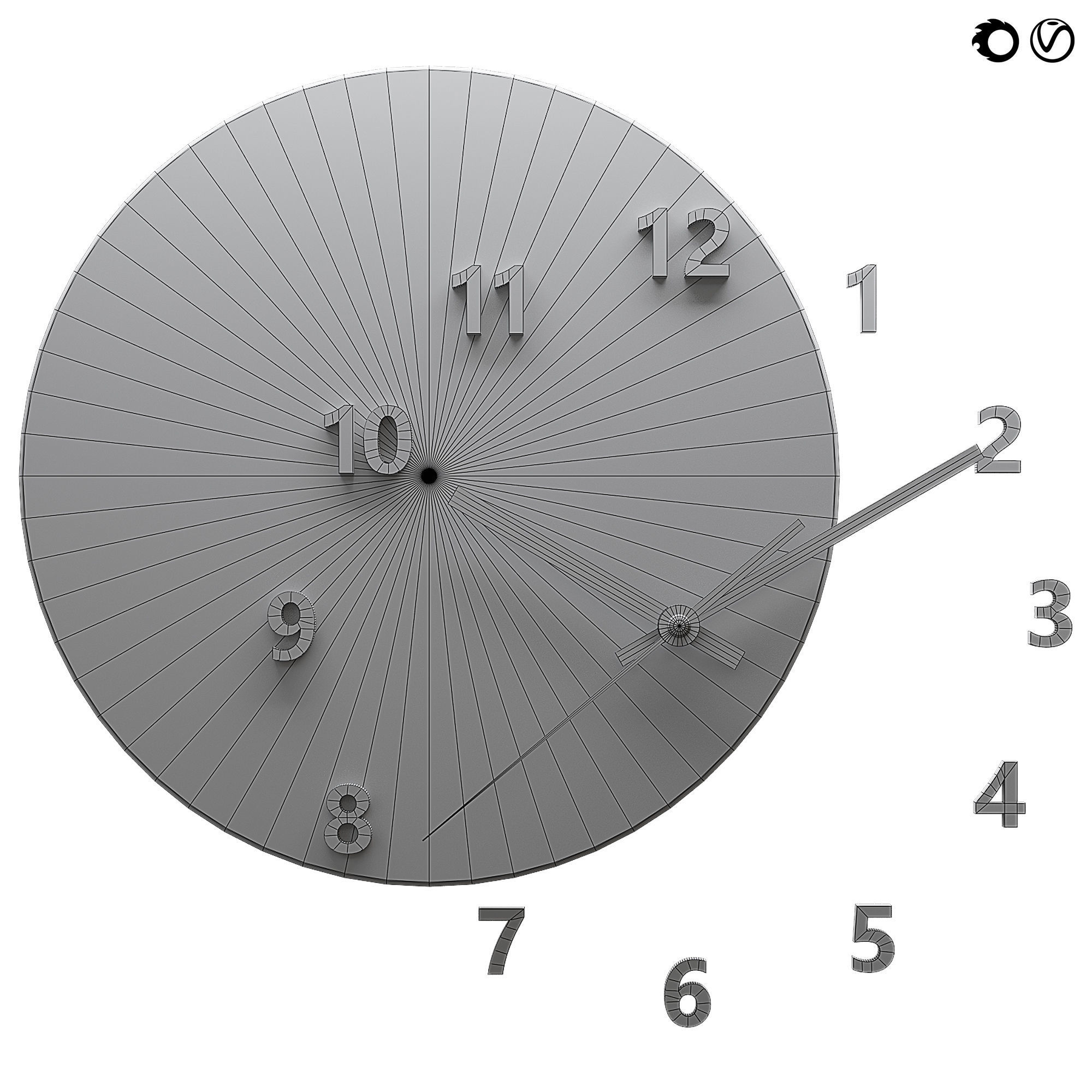 WALL CLOCK OUT OF TIME 3D model_2