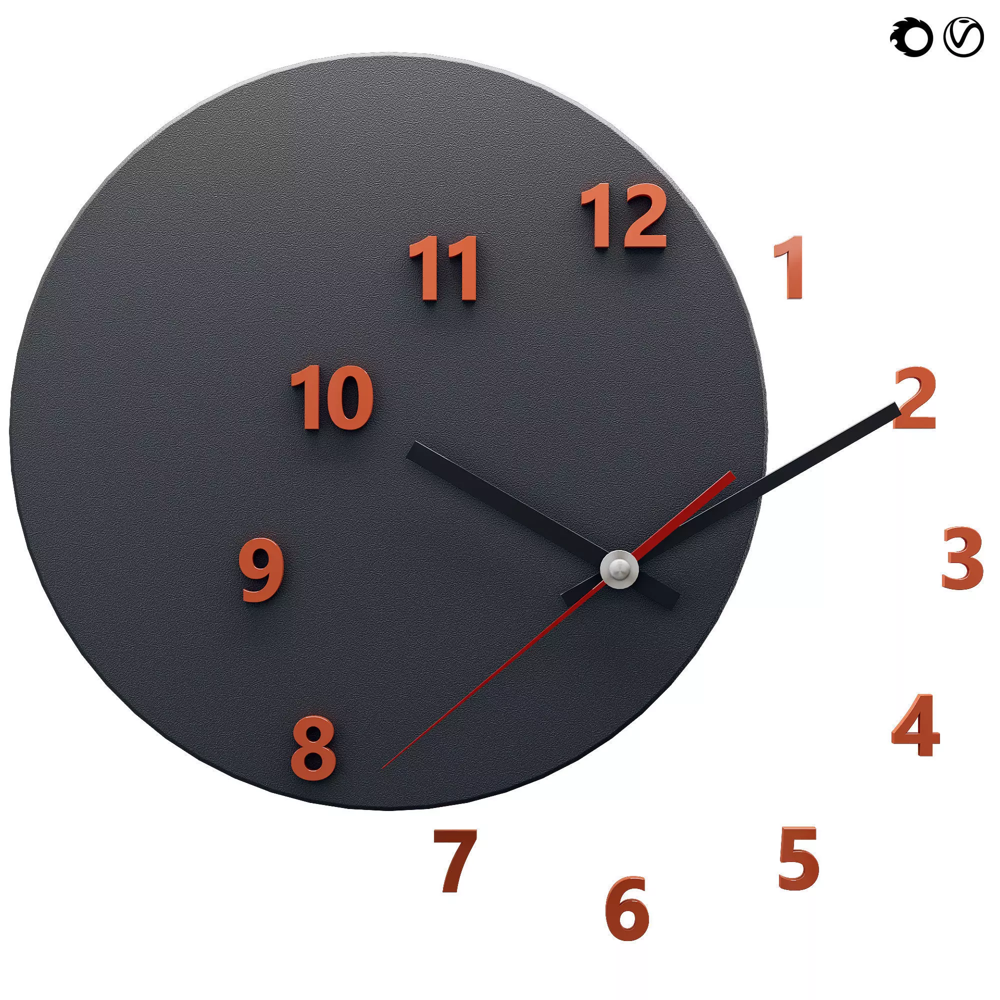WALL CLOCK OUT OF TIME 3D model_0