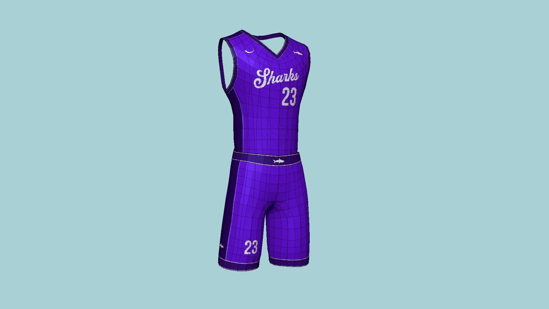 10 Basketball Fantasy Teams Uniforms - Character Design 3D Model Collection_83