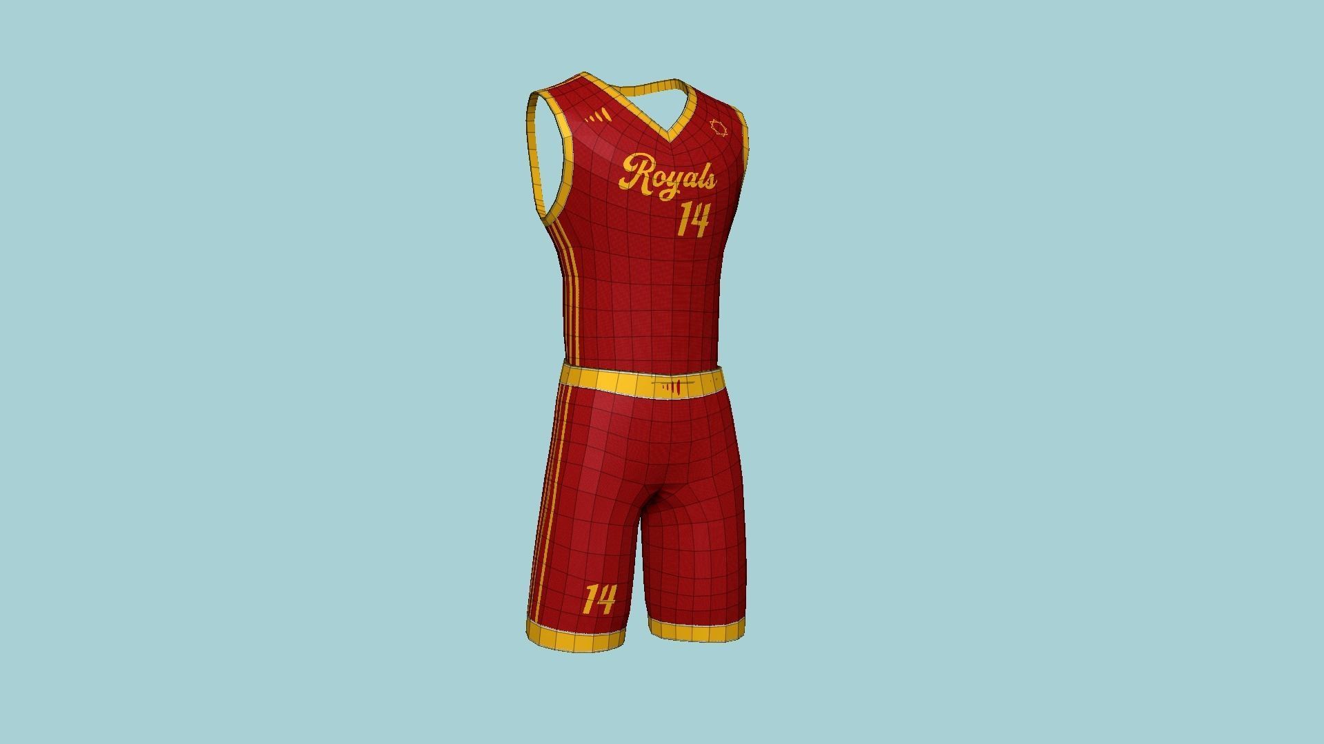 10 Basketball Fantasy Teams Uniforms - Character Design 3D Model Collection_95