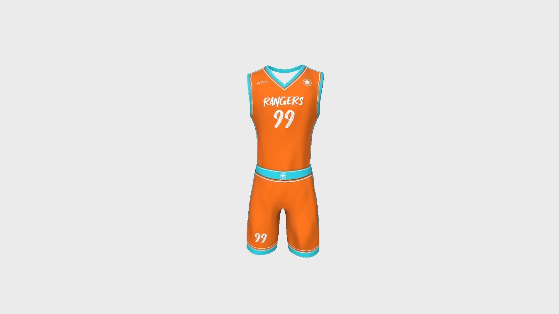 10 Basketball Fantasy Teams Uniforms - Character Design 3D Model Collection_79