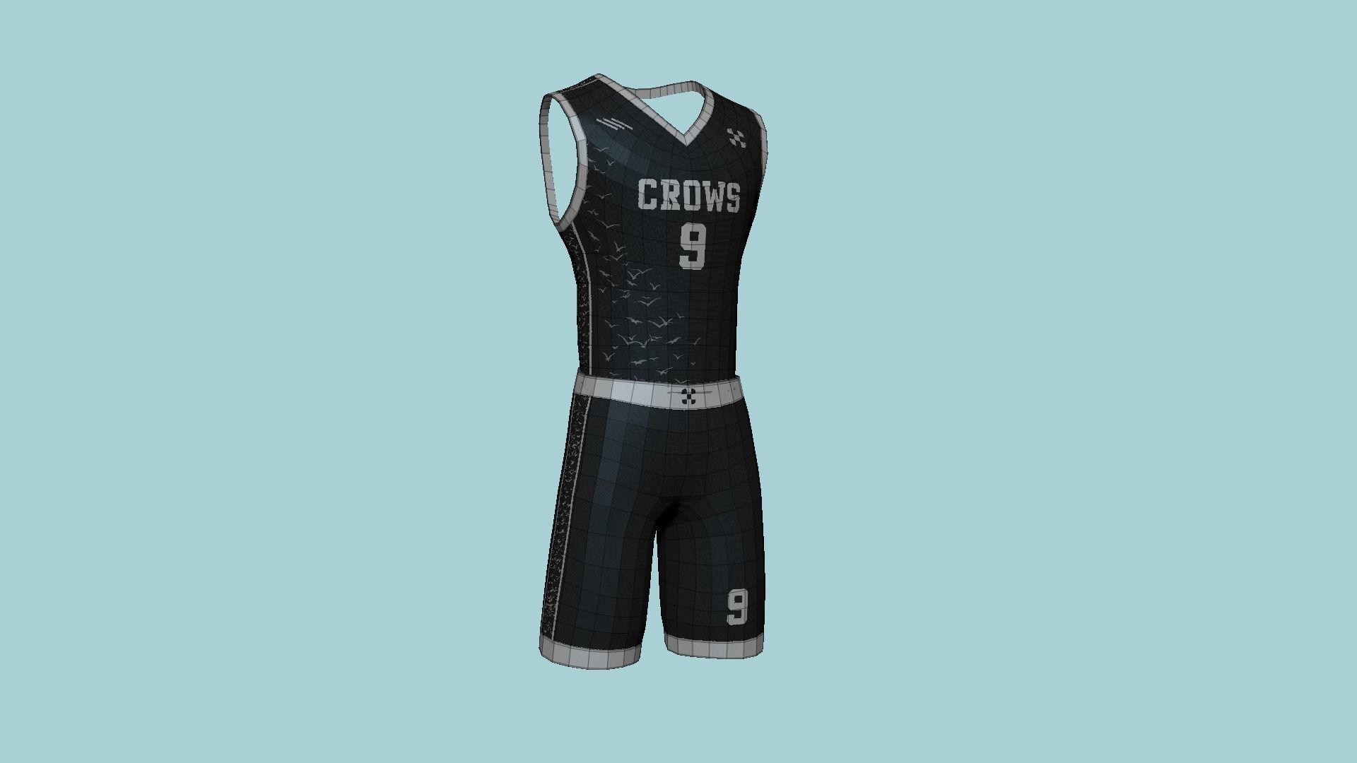 10 Basketball Fantasy Teams Uniforms - Character Design 3D Model Collection_92