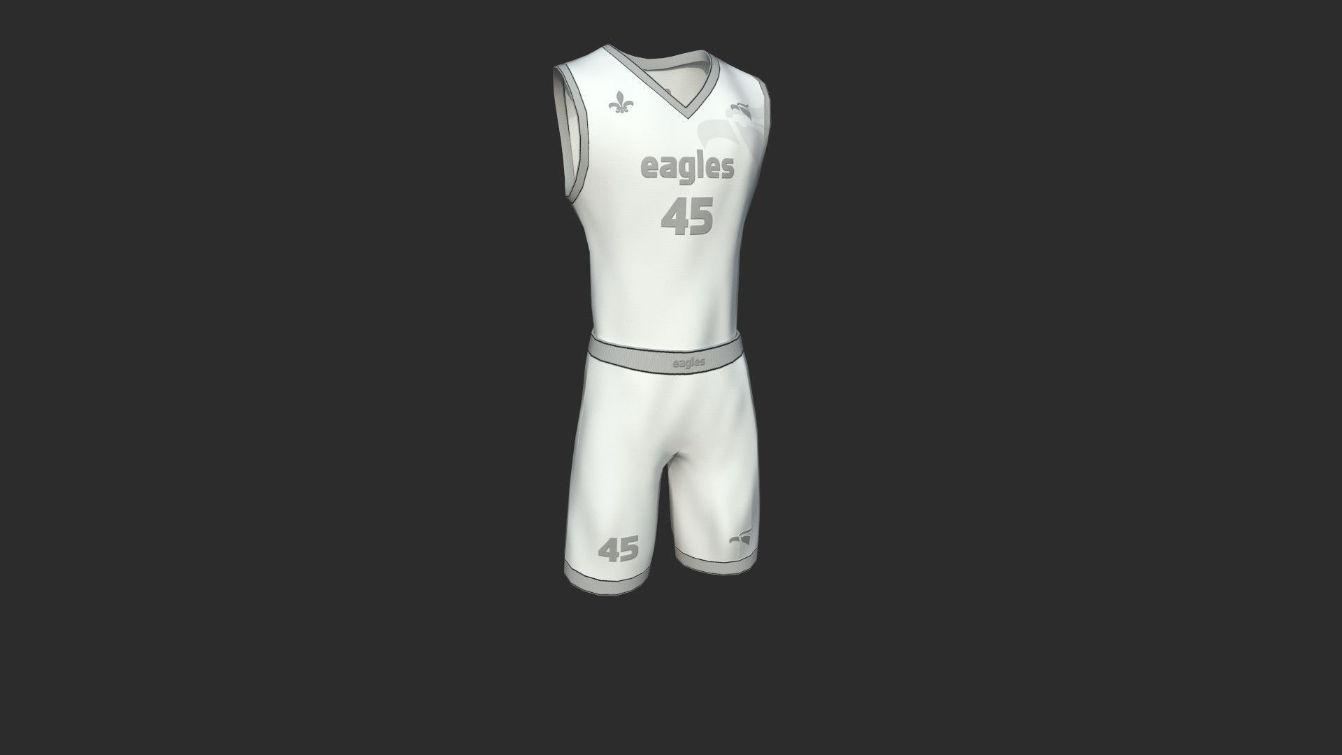 10 Basketball Fantasy Teams Uniforms - Character Design 3D Model Collection_62