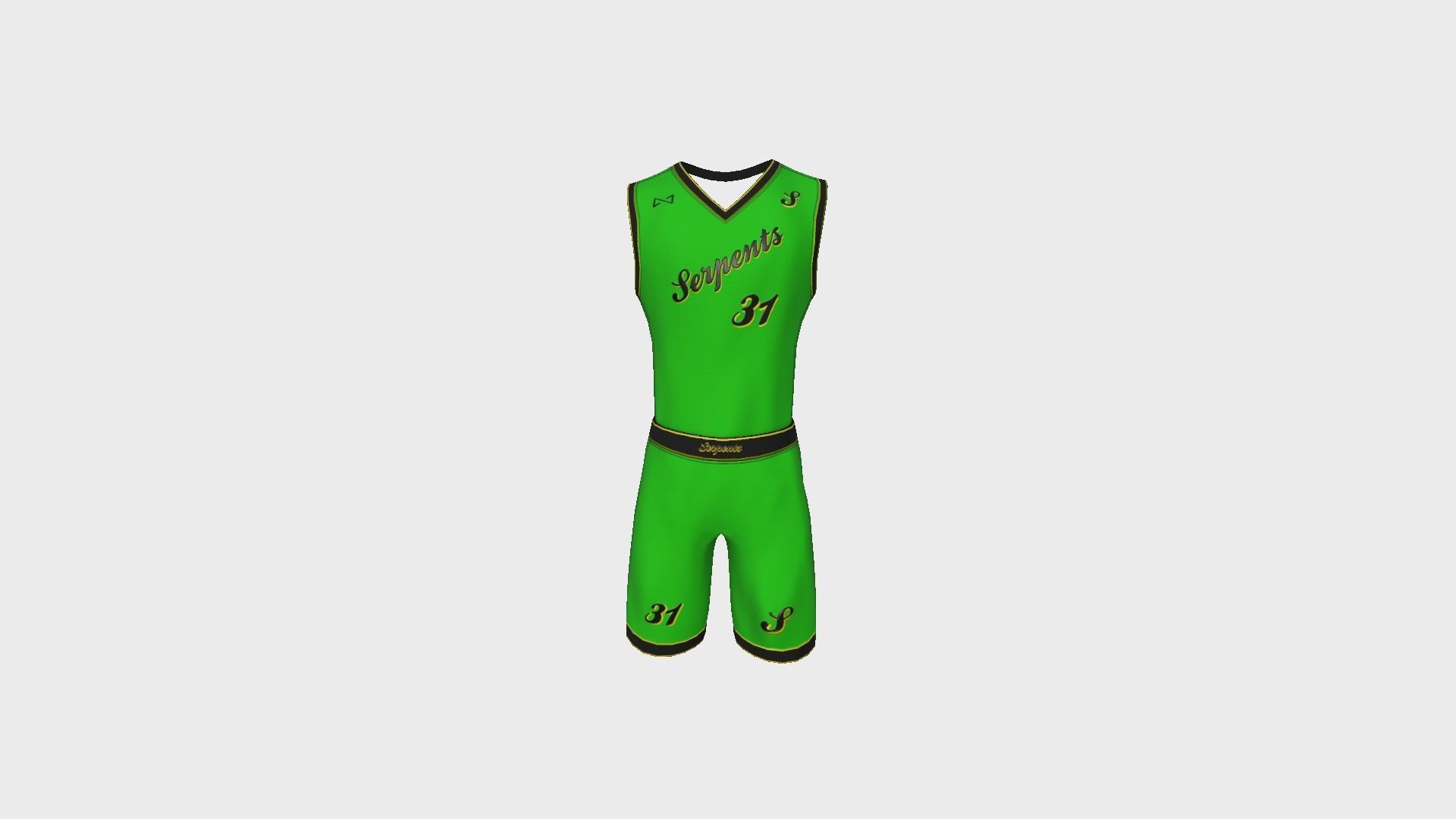 10 Basketball Fantasy Teams Uniforms - Character Design 3D Model Collection_47