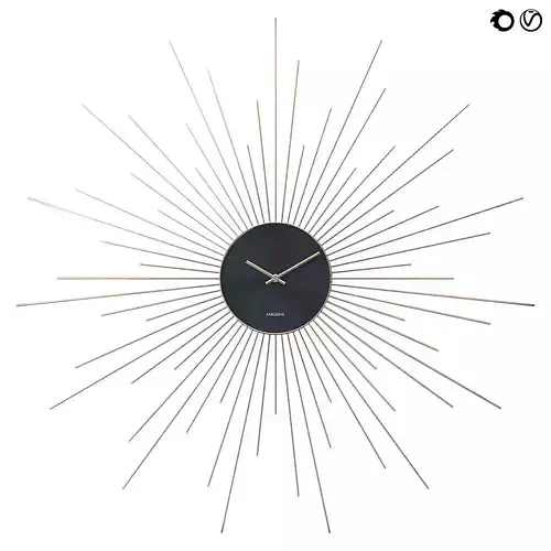 Karlsson Extreme Peony Wall Clock 3D model