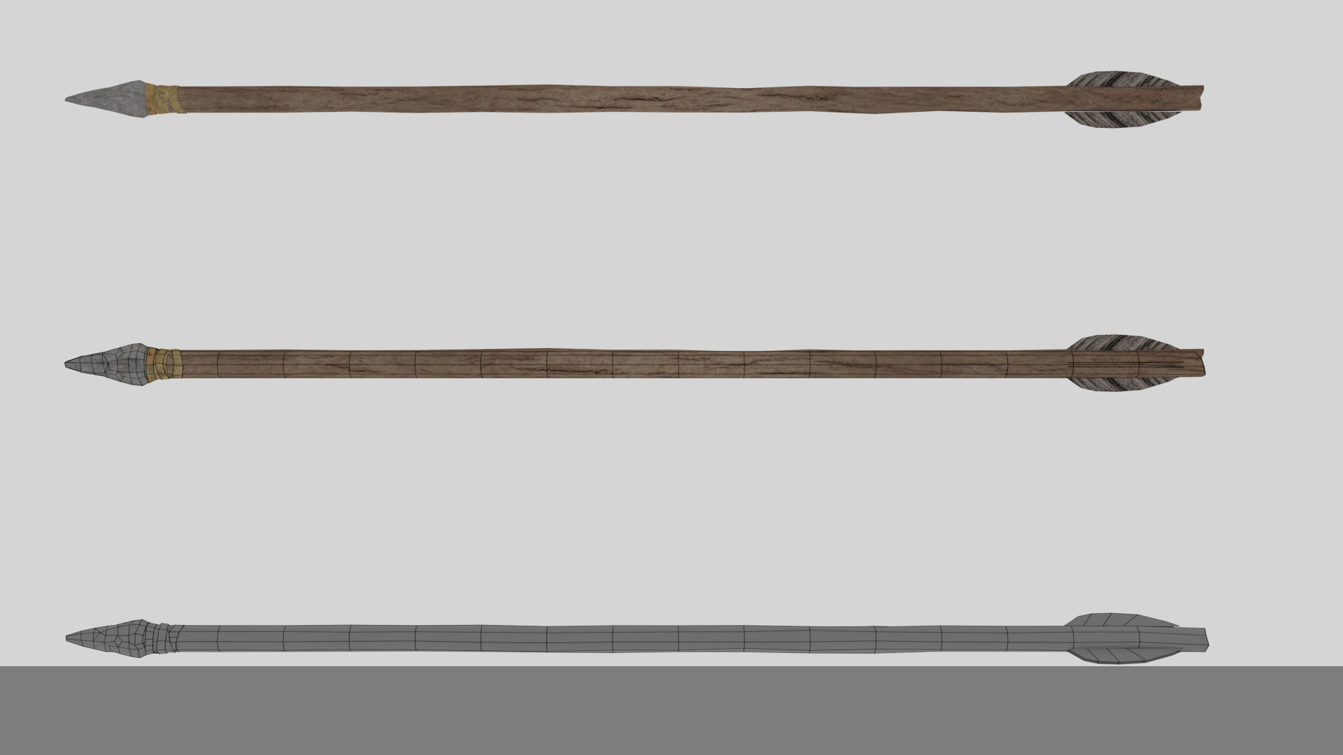 weapon bow   3D model_4