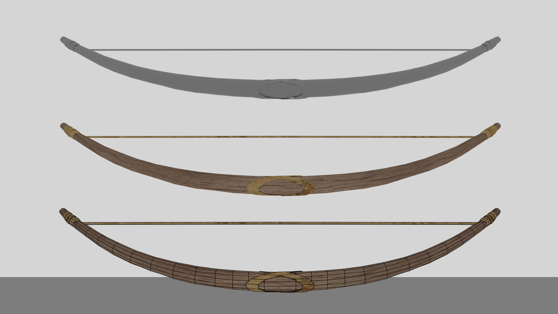 weapon bow   3D model_3