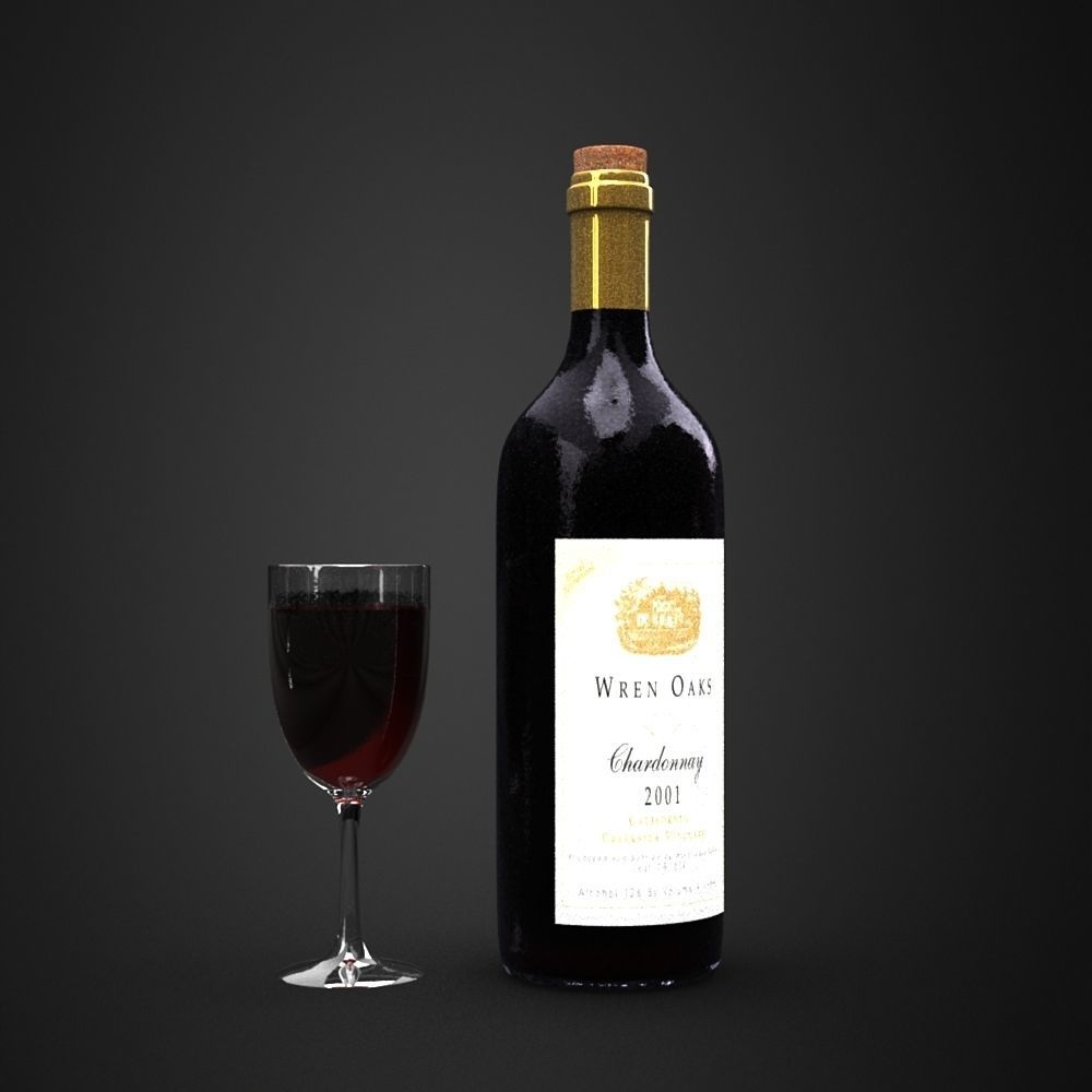 Drinks beverages model in Lightwave 3D 3D model_1