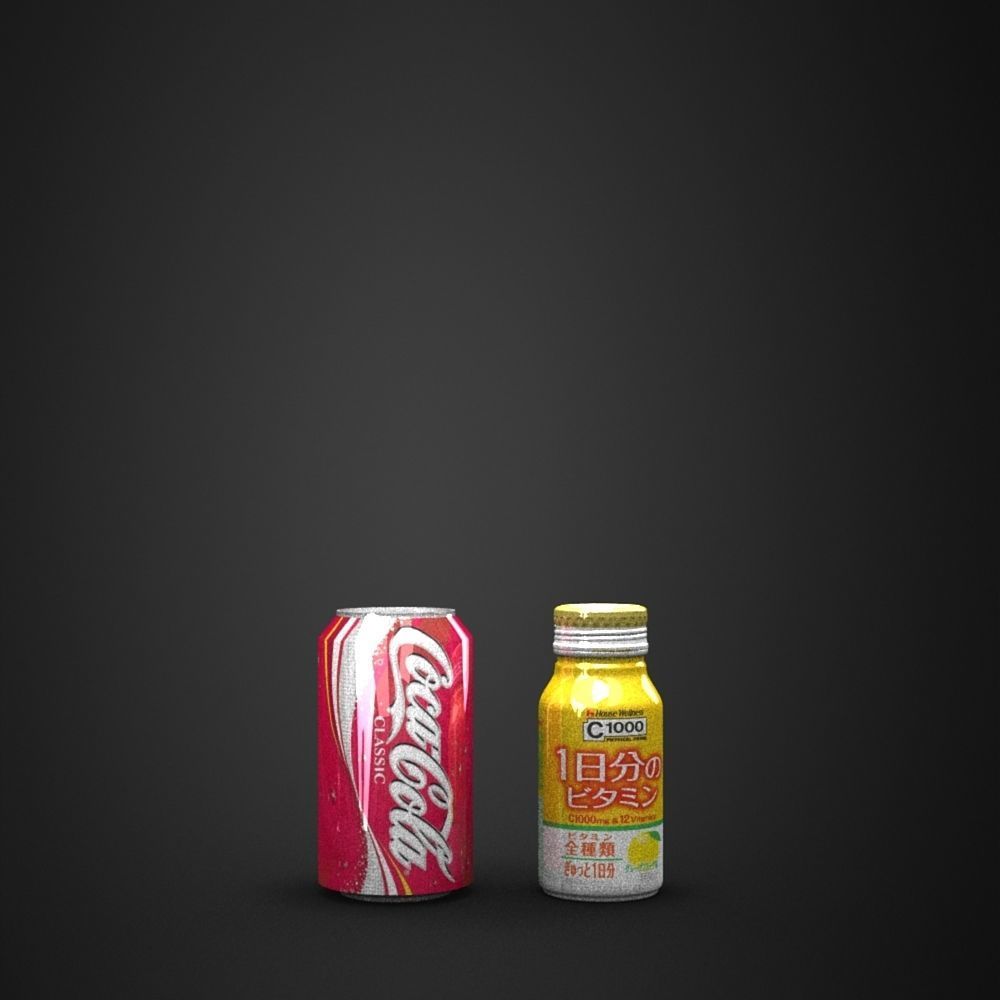 Drinks beverages model in Lightwave 3D 3D model_3