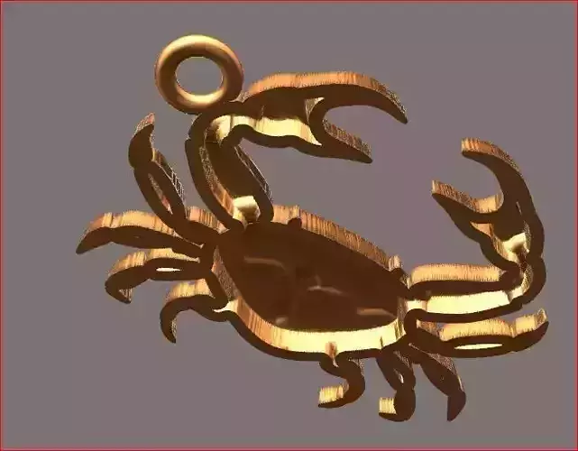 crab pendant