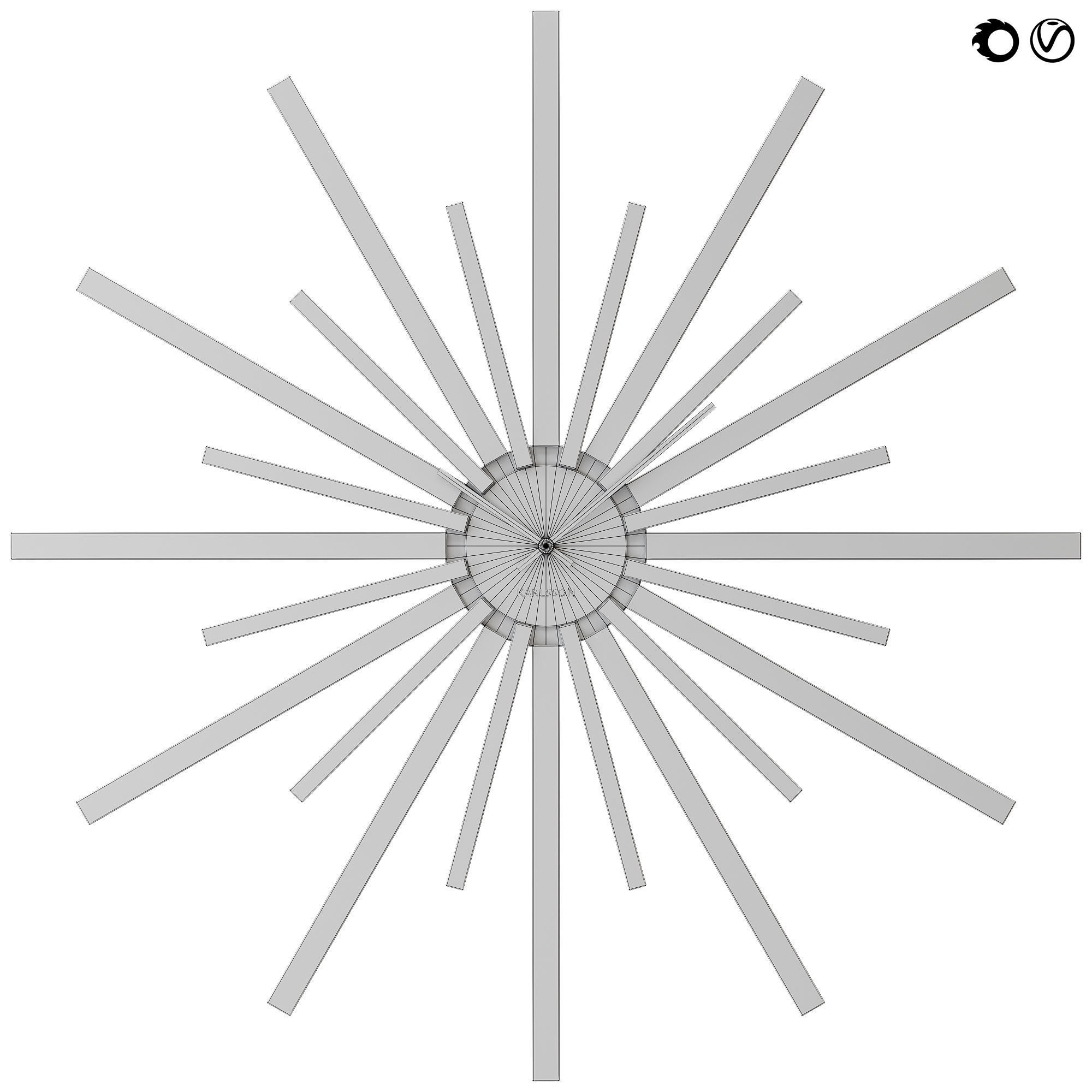 Karlsson Wall Clock - Diva Black 3D model_2