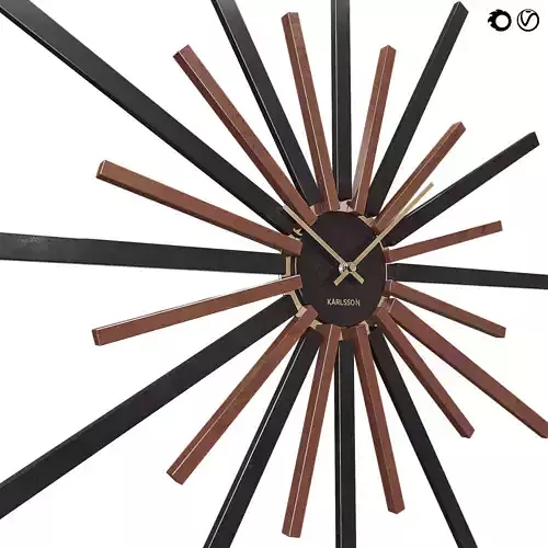 Karlsson Wall Clock - Diva Black 3D model Karlsson Wall Clock - Diva Black 3D model