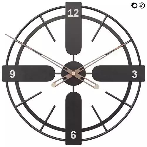 Modern Decorative Large Wall Clock  3D model