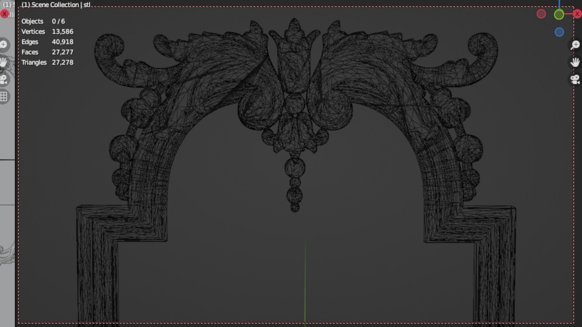 Classic decor ornament 83 3D model_5