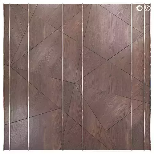 Decor wood Panel 50 3D model