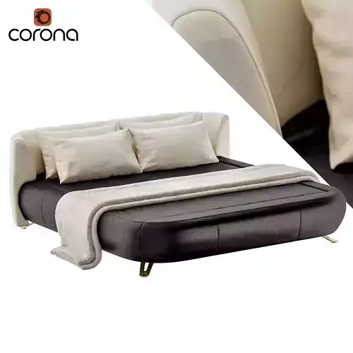 Futuristic rounded bed
