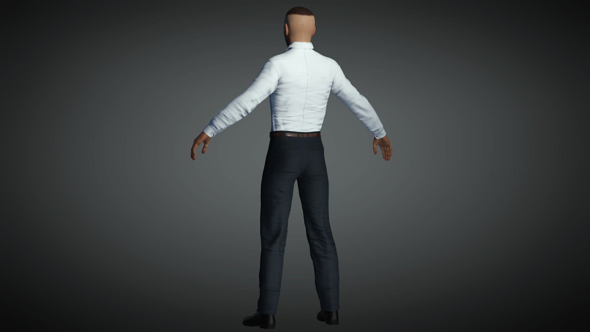 AAA Realistic Male Character 13 Low-poly 3D model_21