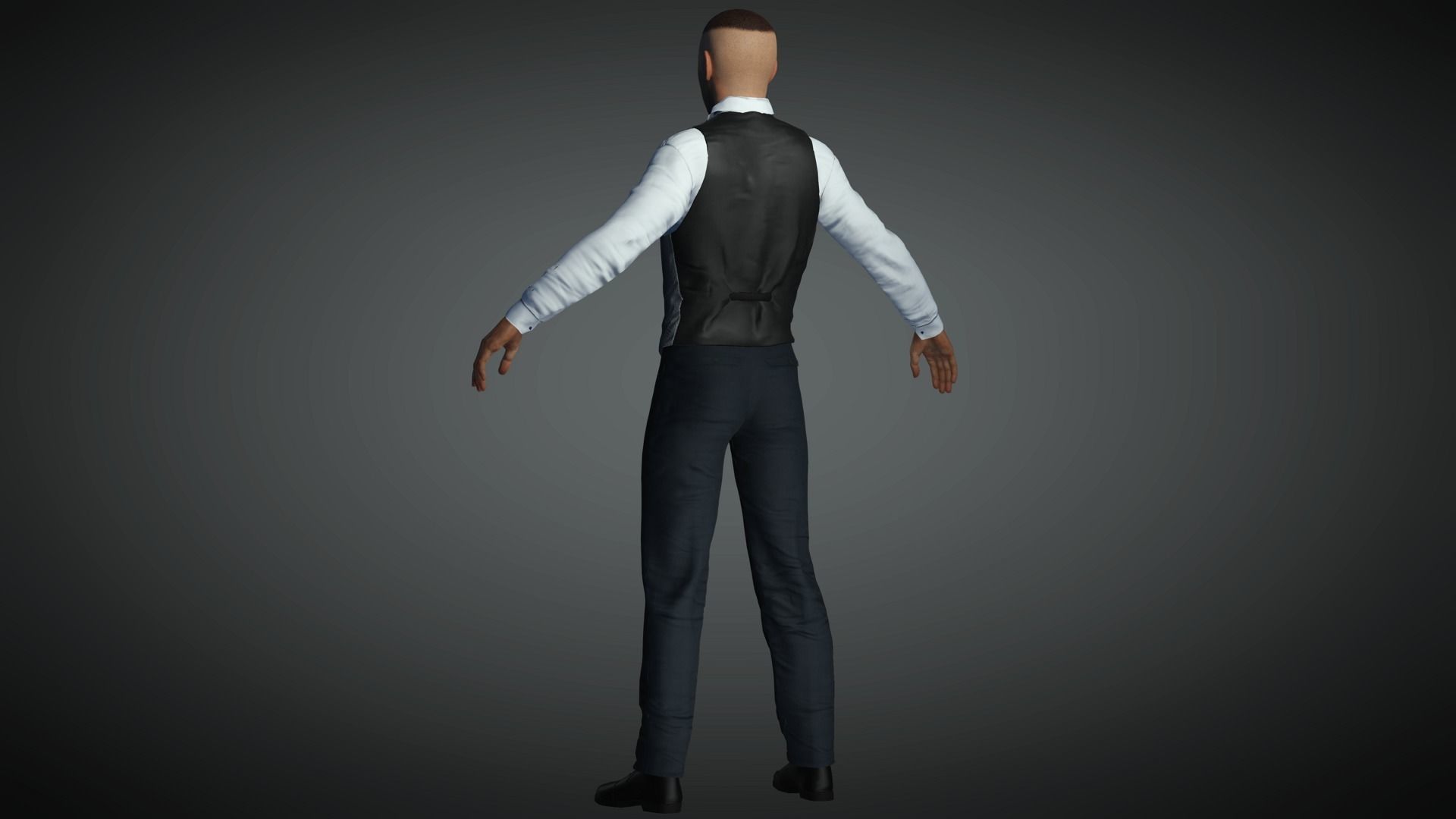 AAA Realistic Male Character 13 Low-poly 3D model_20