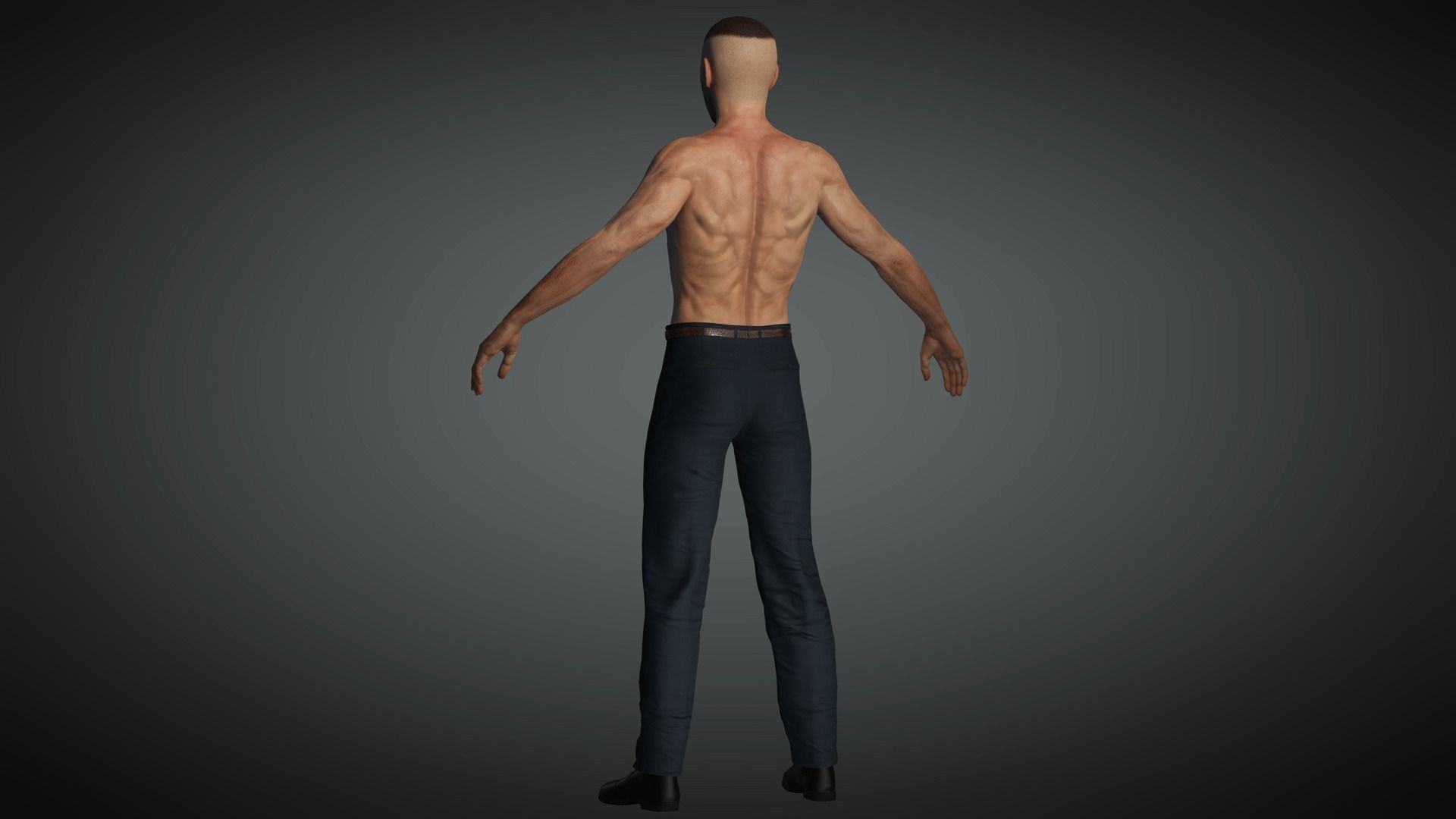 AAA Realistic Male Character 13 Low-poly 3D model_23