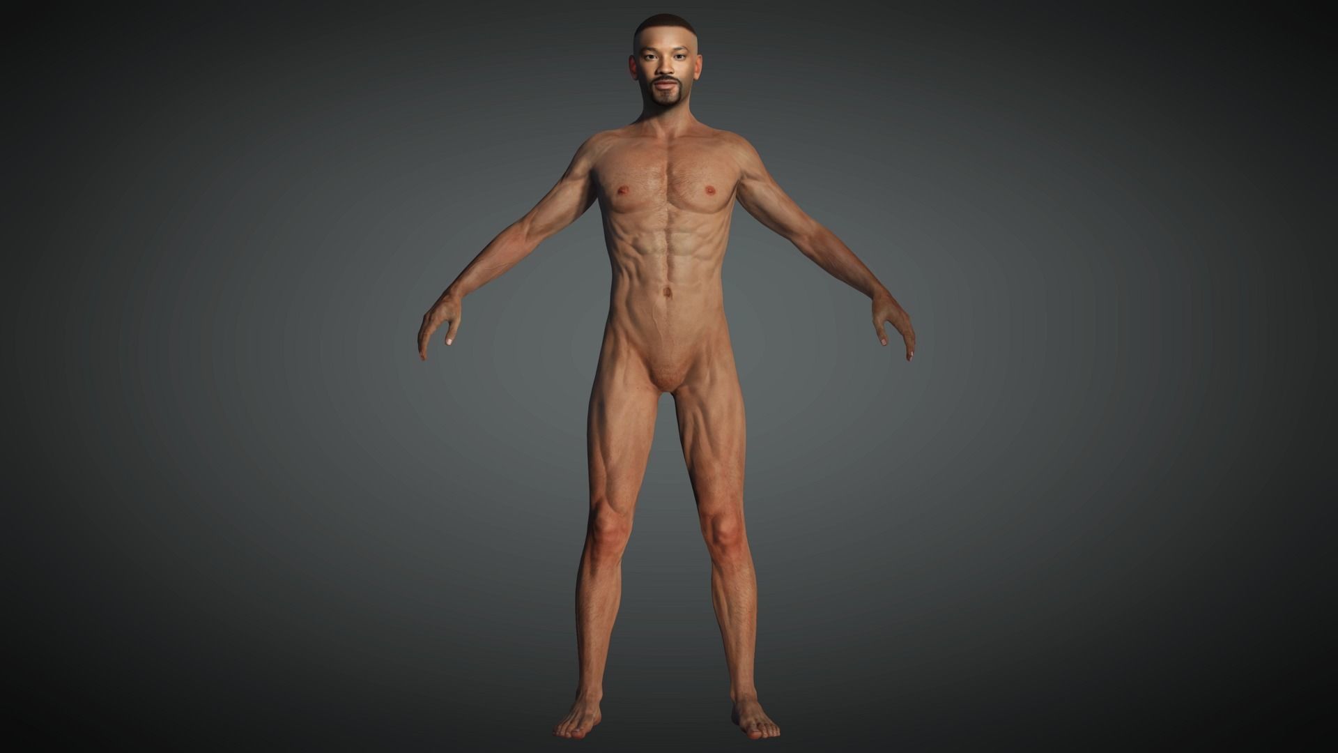 AAA Realistic Male Character 13 Low-poly 3D model_12