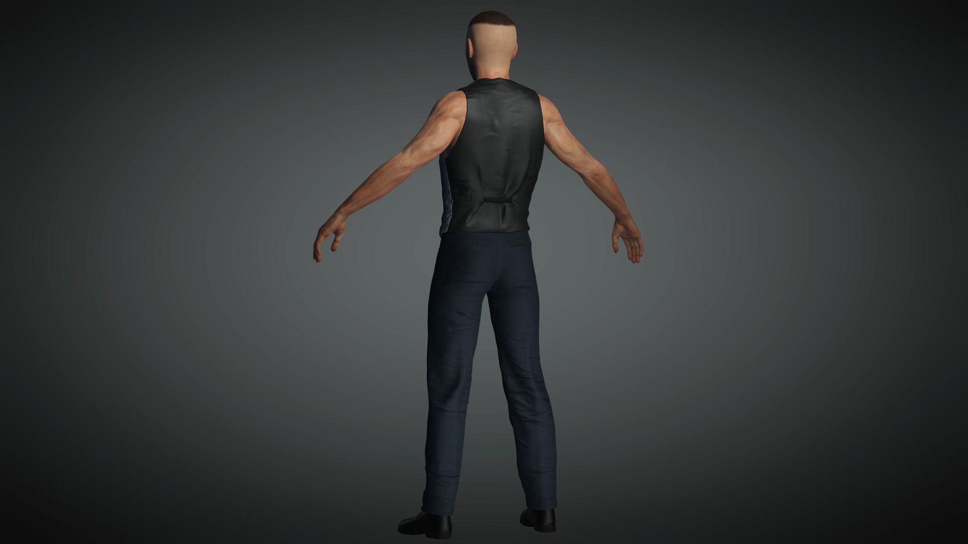 AAA Realistic Male Character 13 Low-poly 3D model_22