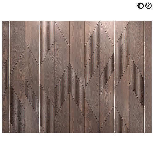 Decor wood Panel 52 3D model