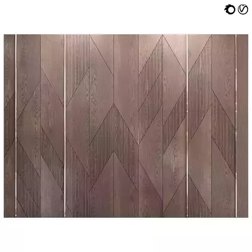Decor wood Panel 52 3D model