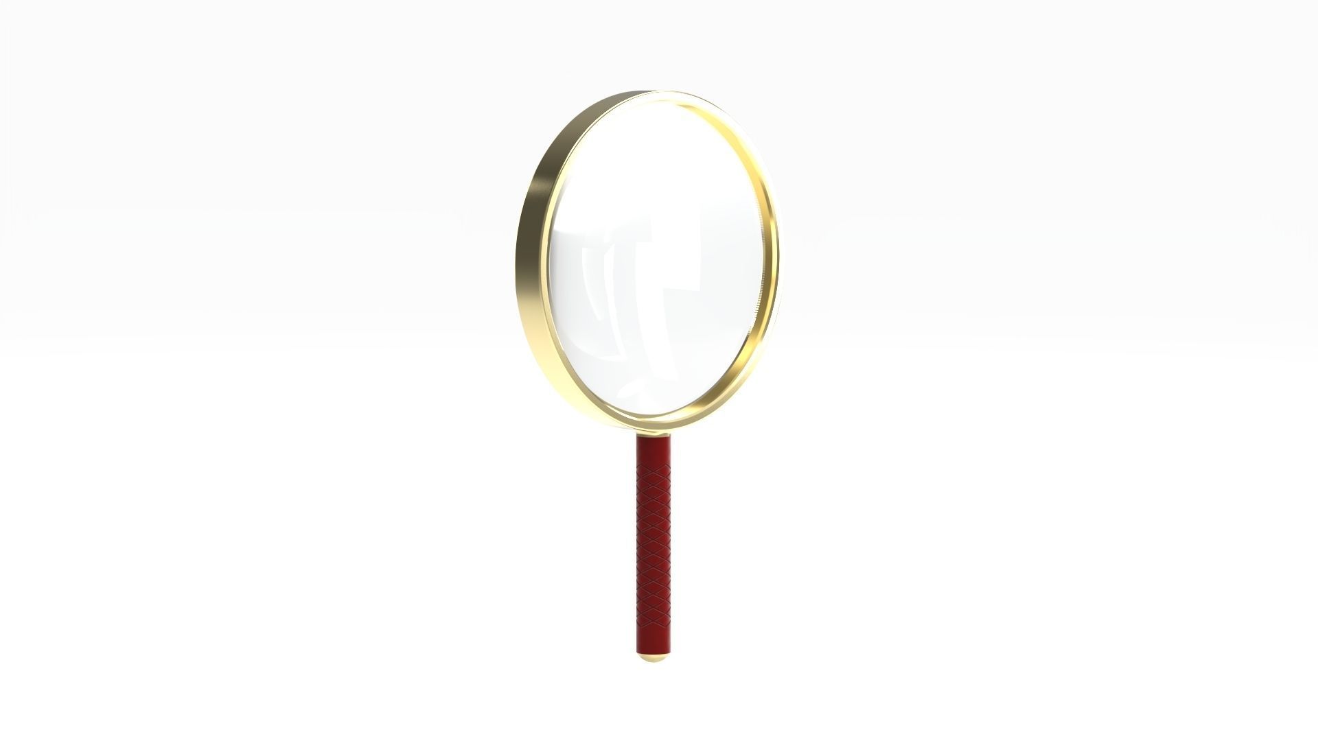 Magnifier magnifying glass 3D model_2