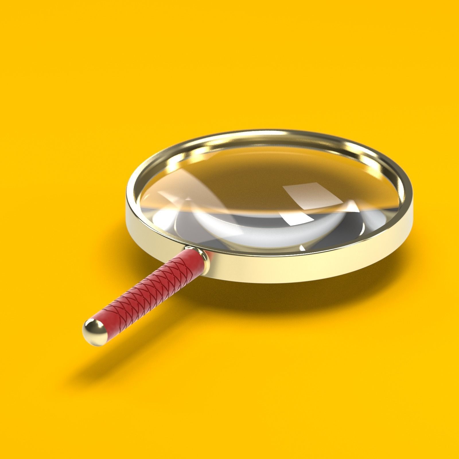 Magnifier magnifying glass 3D model_5