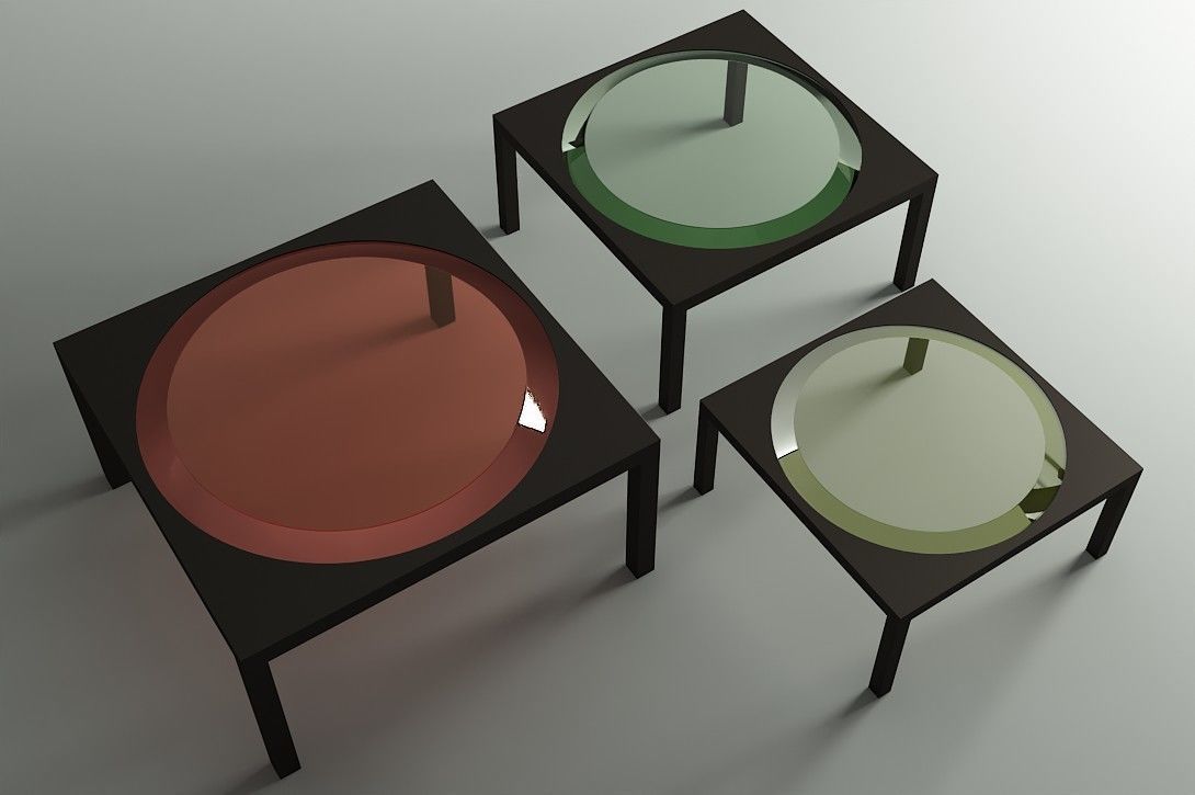 Coffee Table 1021 3D model_2