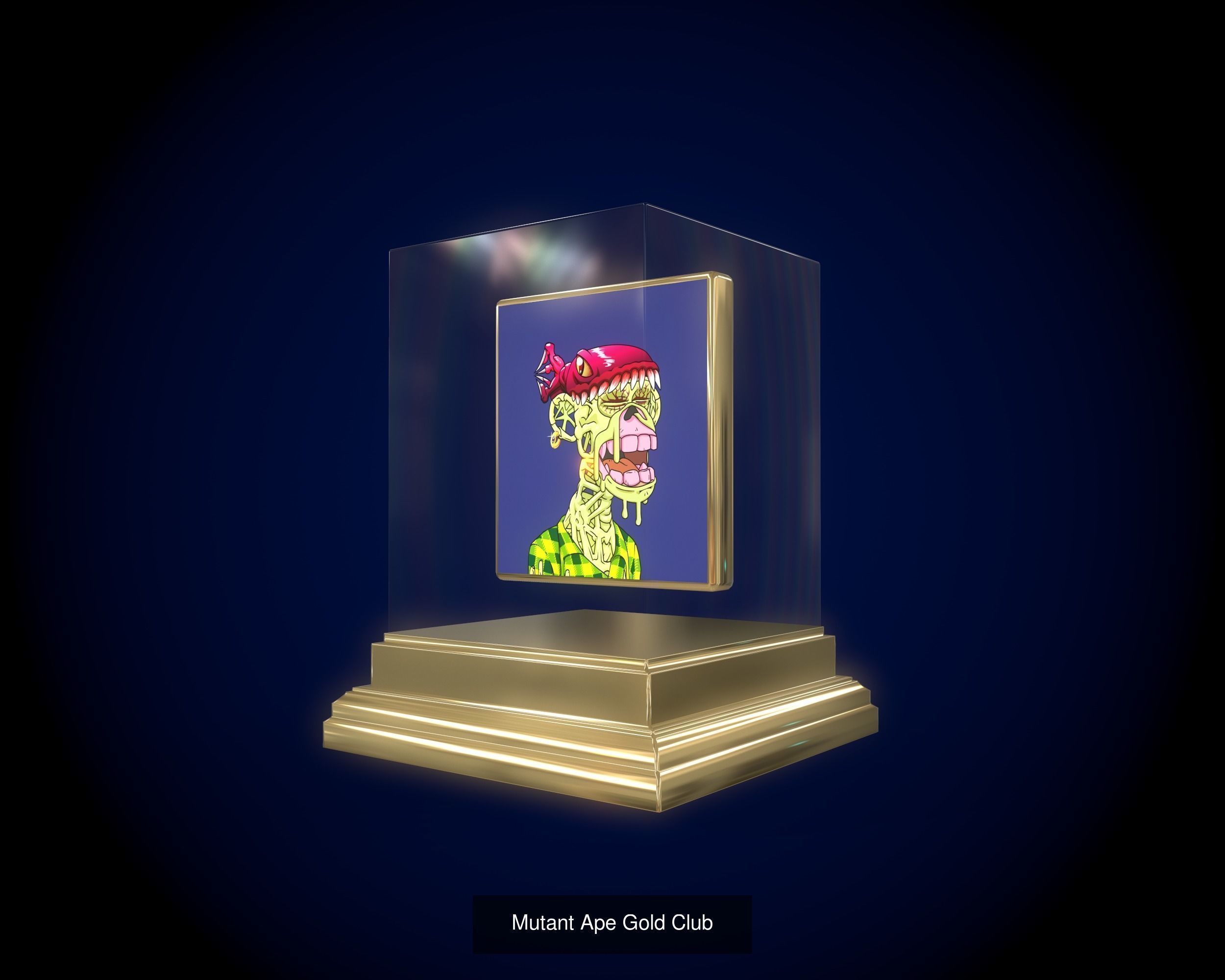 5 Five Mutants Ape Gold Club 3D Model Collection_13