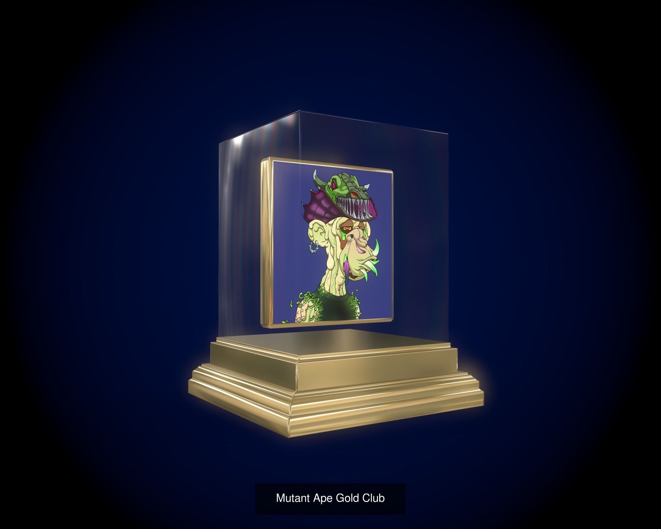 5 Five Mutants Ape Gold Club 3D Model Collection_14