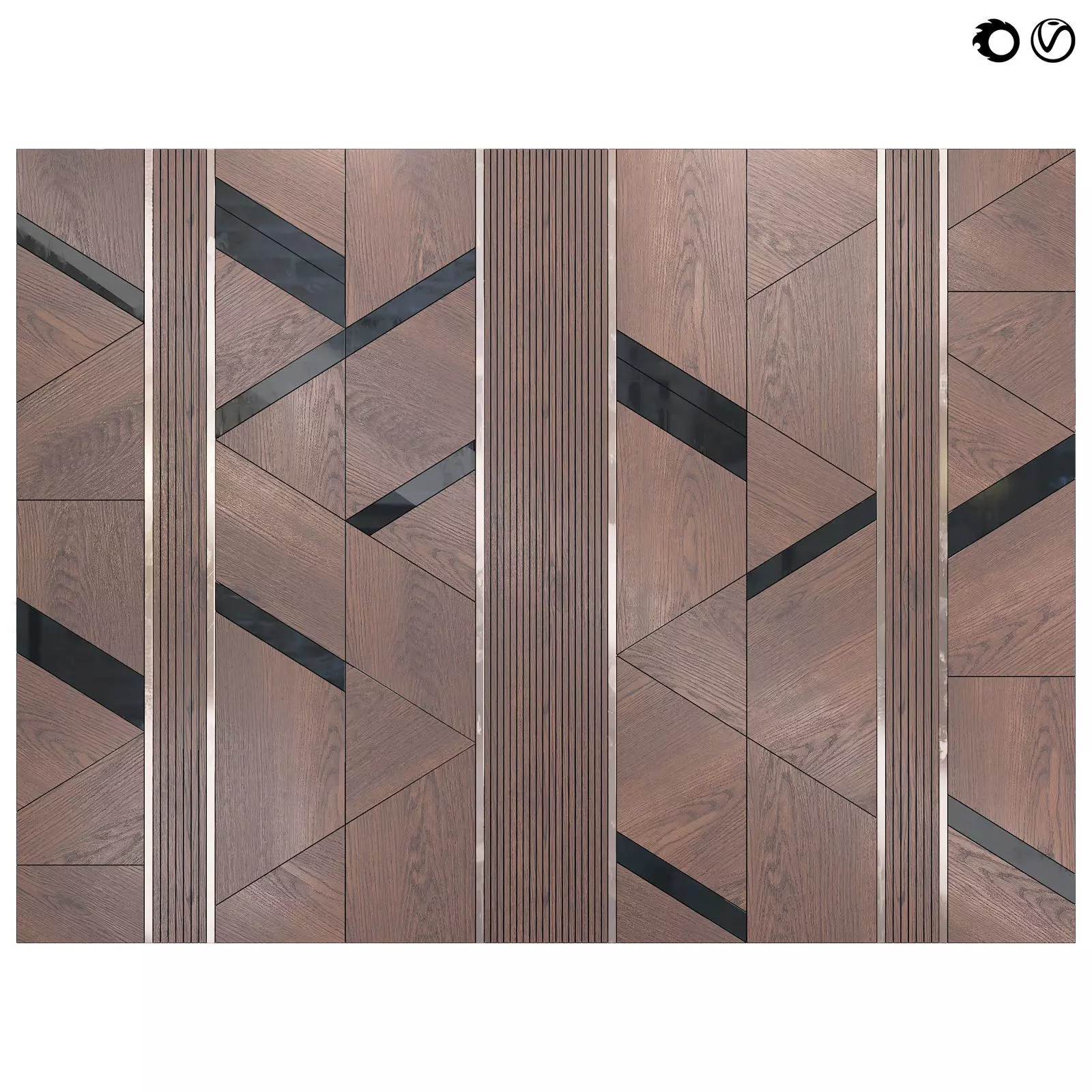 Decor wood Panel 55 3D model_0